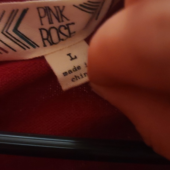 New Large Women's Long Sleeve (pink red) - Picture 4 of 7